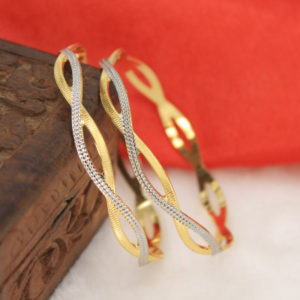 Brass Carved Bangles – Set of 2